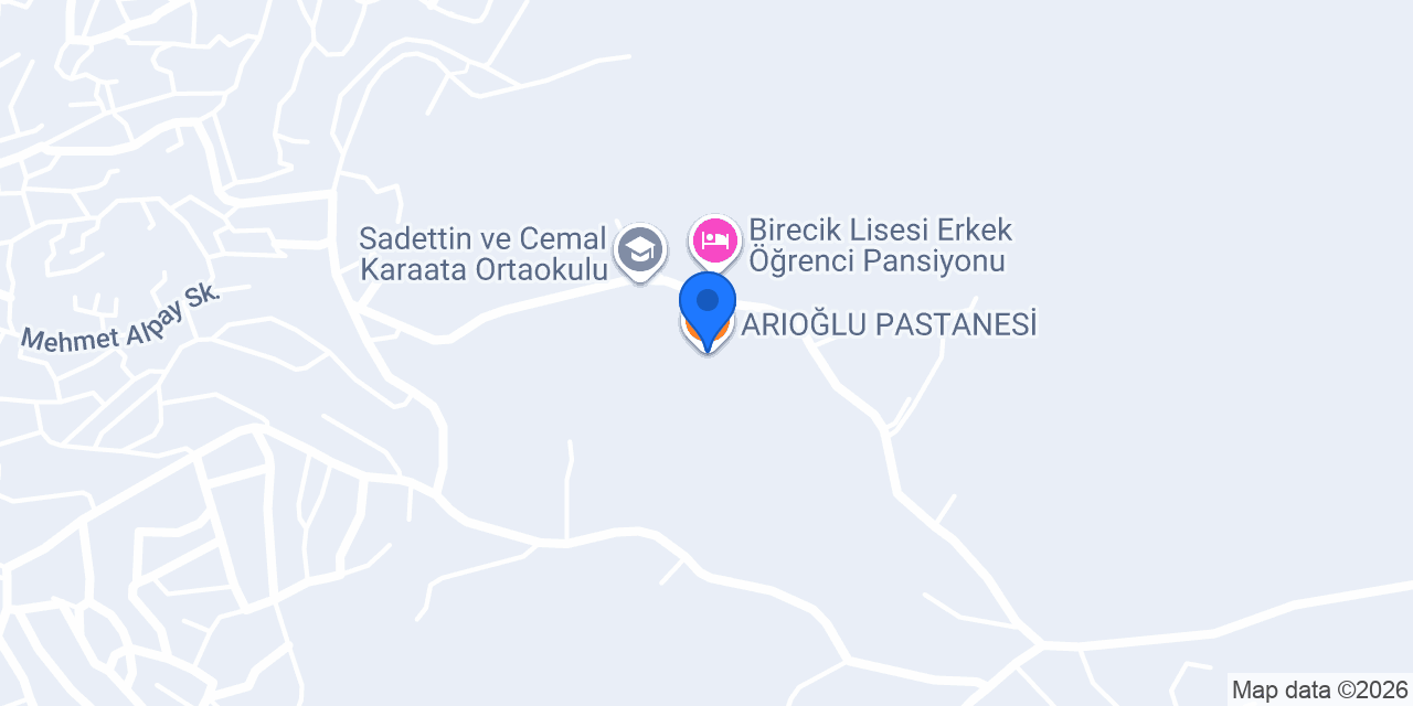 ARIOĞLU PASTANESİ konumu