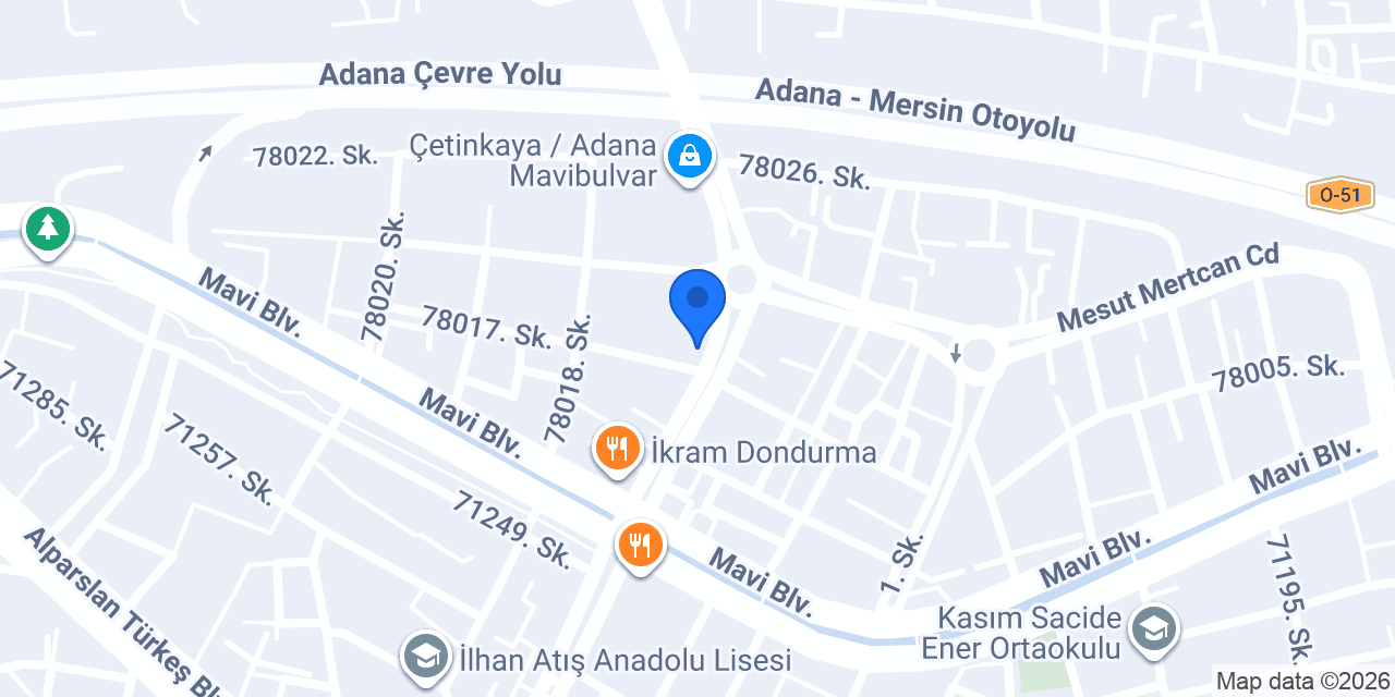 Öncü Börek konumu