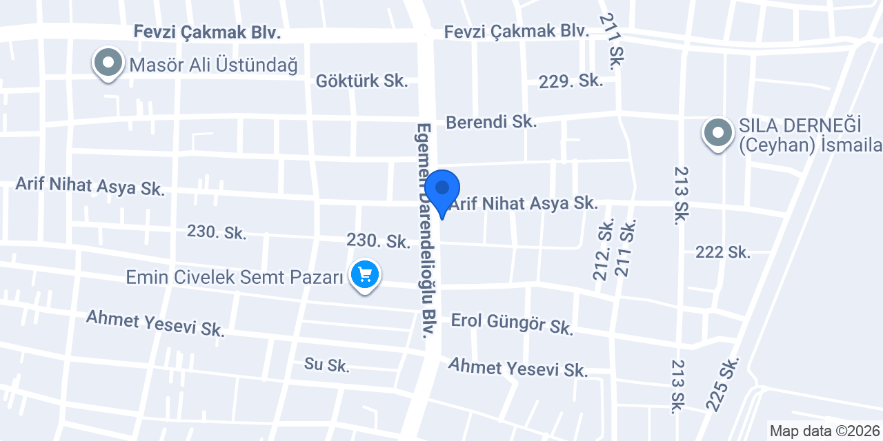 CAN BAKLAVA ve UNLU MAMÜLLERİ konumu