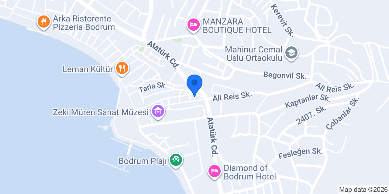 Dream Inn Bodrum konumu
