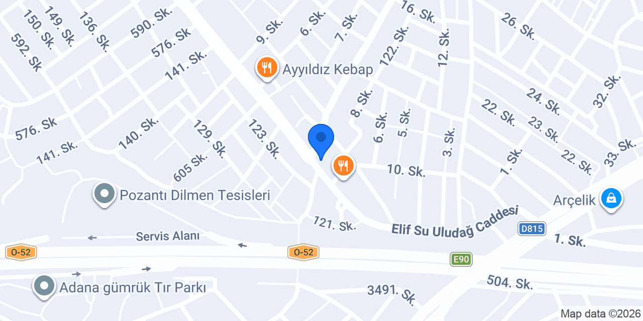 Aladağ Kebap Restoran konumu