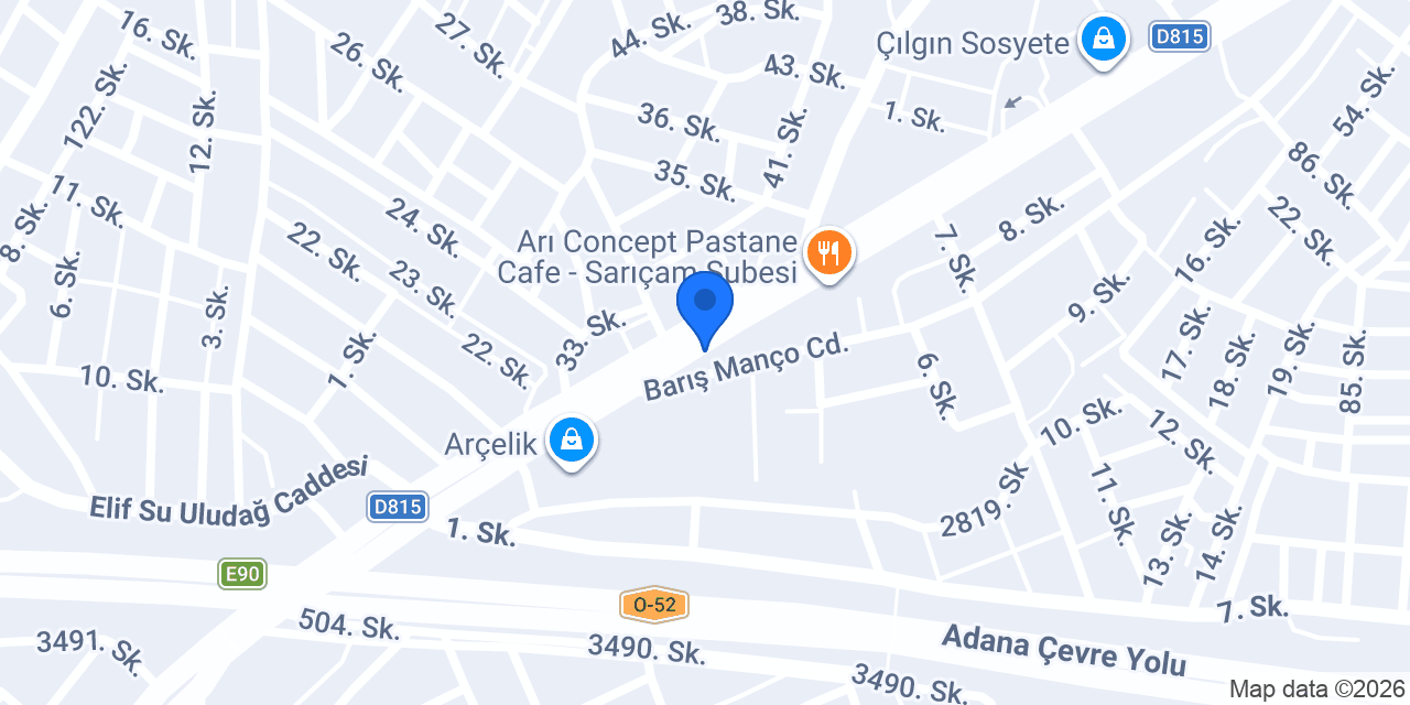 Sarıçam Petshop konumu