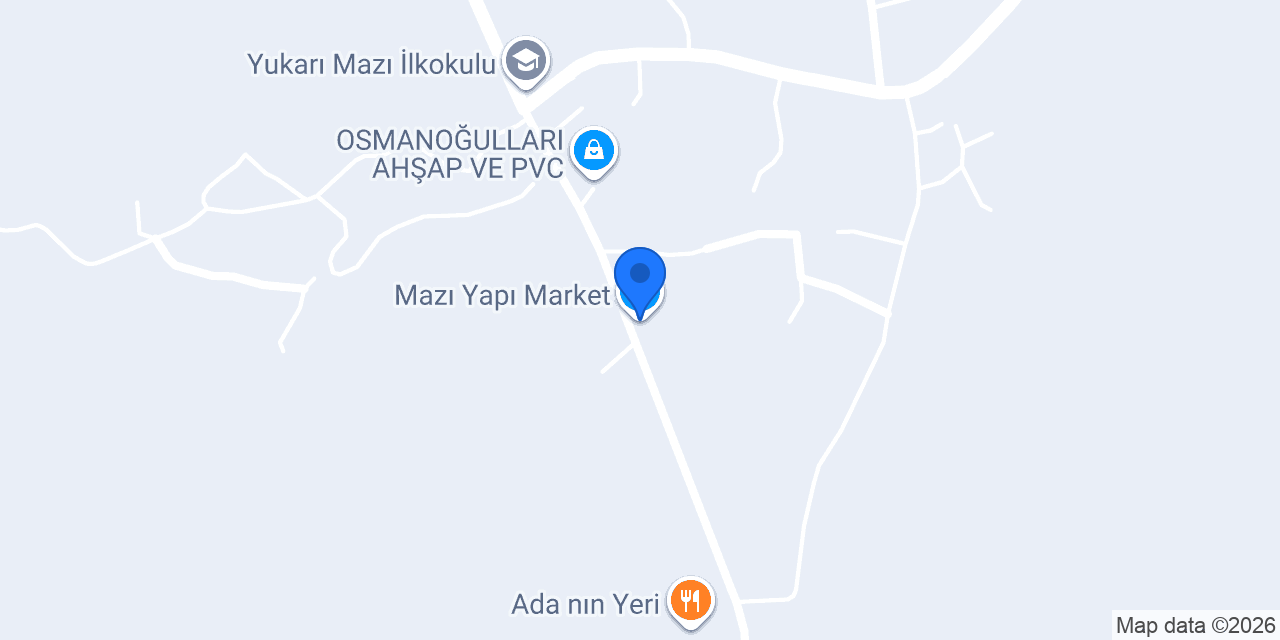 Mazı Yapı Market konumu
