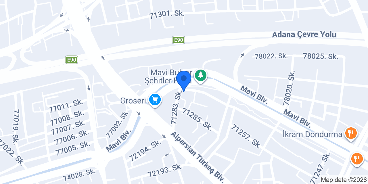 YEK Akademi Kurs Merkezi konumu