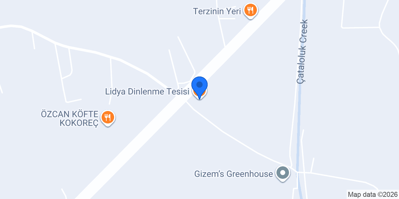Lidya Dinlenme Tesisi konumu
