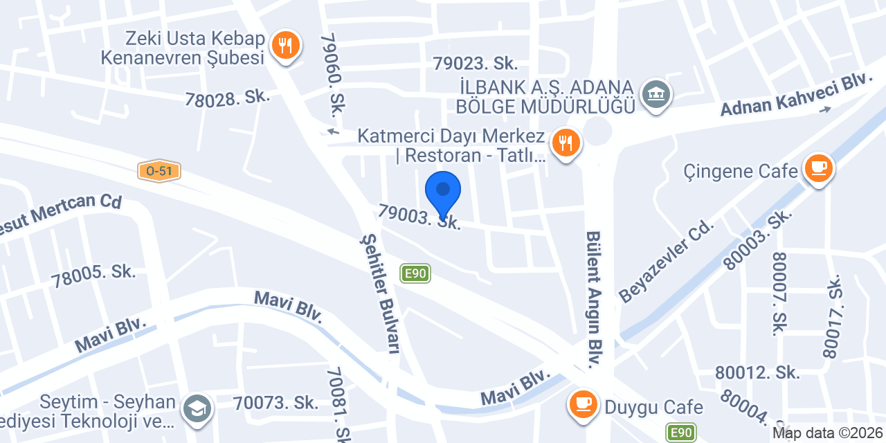 adana zirve apart konumu