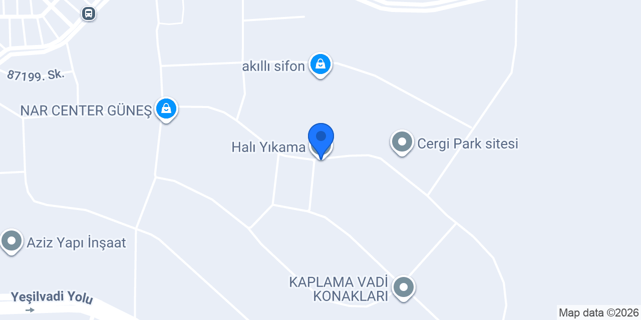 Halı Yıkama konumu