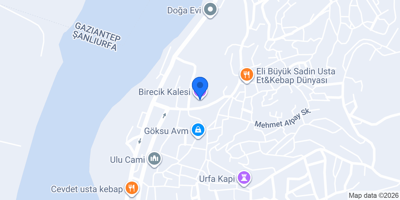 Birecik Kalesi konumu