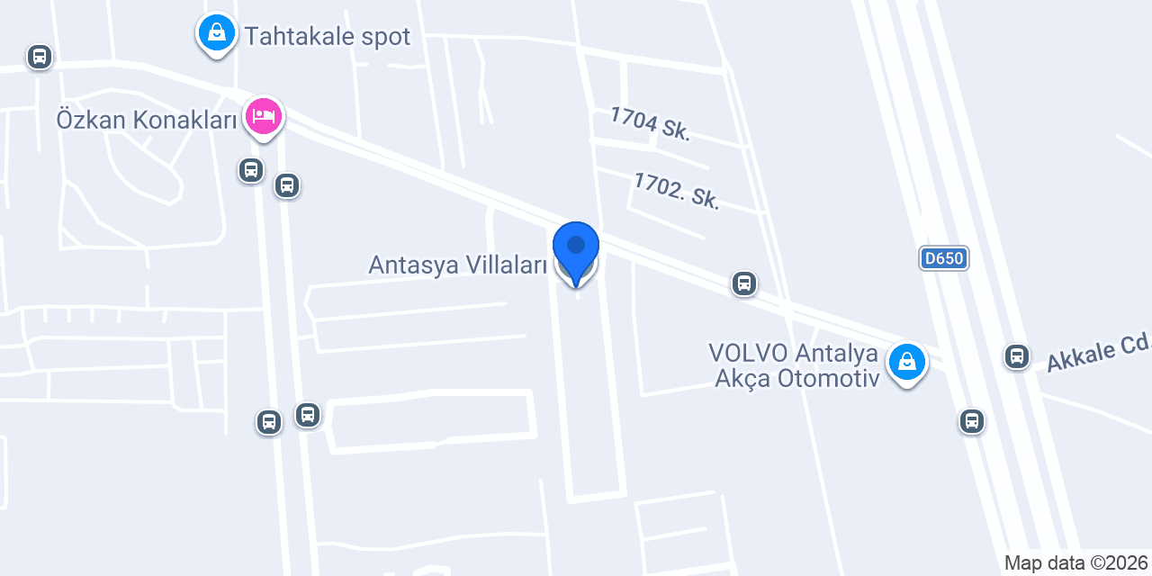 Antasya Villaları konumu