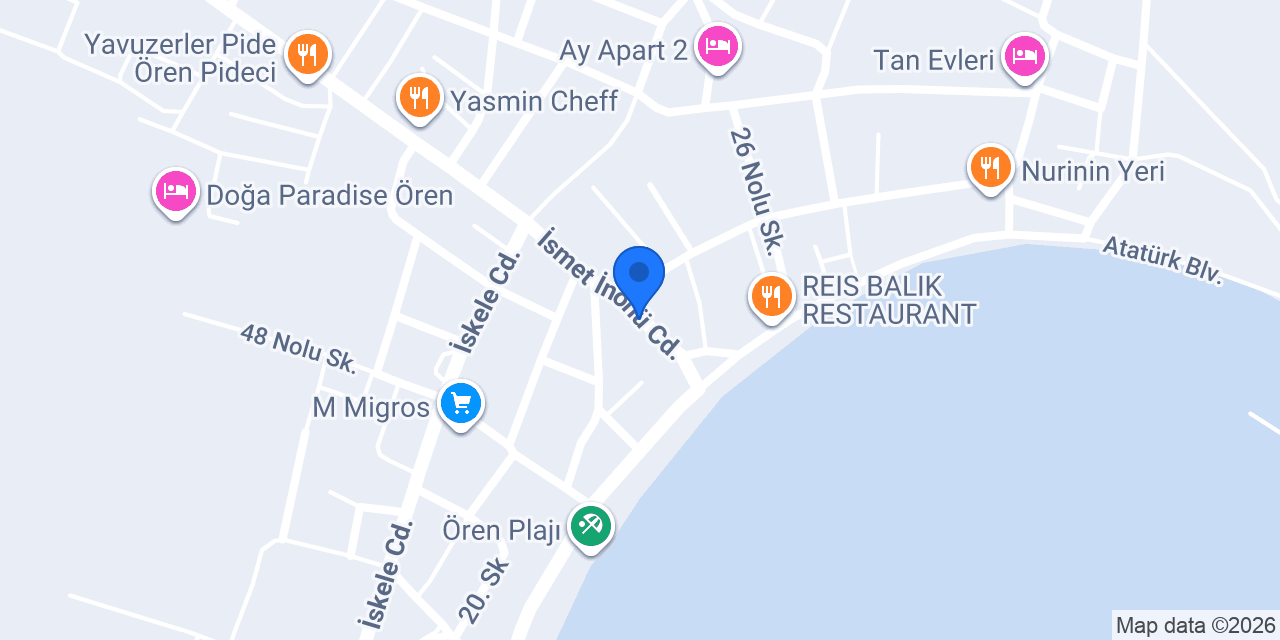 Kardelen otel ören konumu
