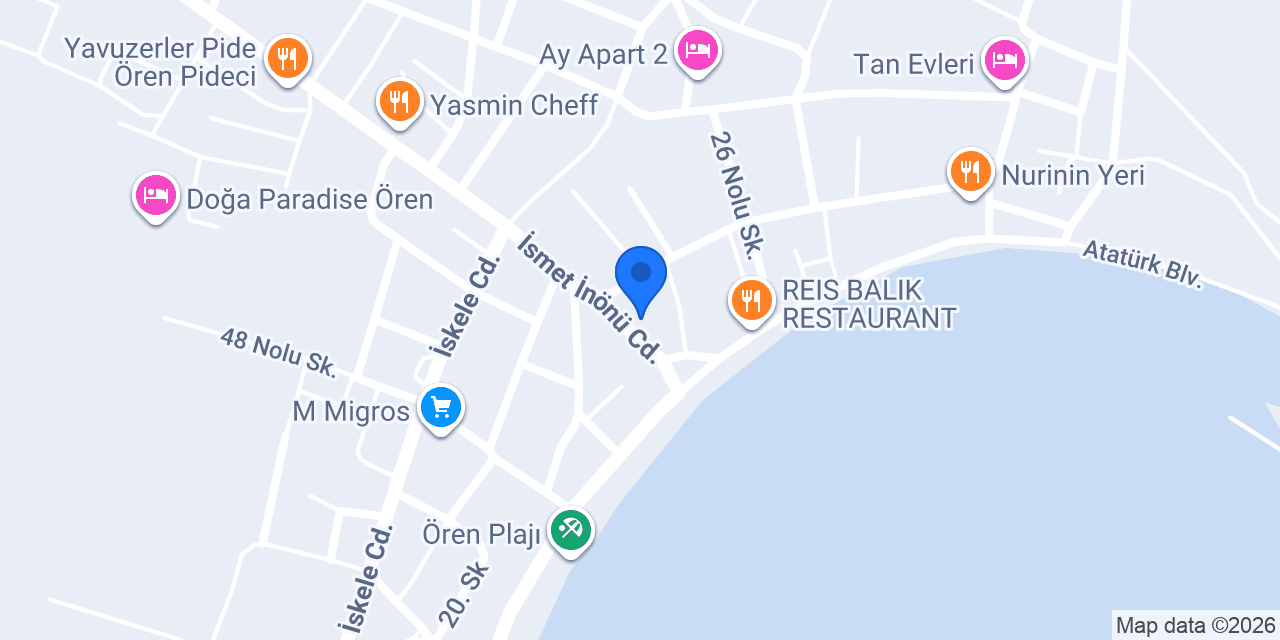 ATEŞ DÖNER ÖREN konumu