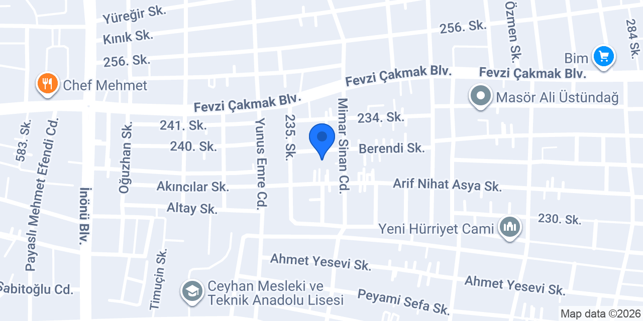 Bekaroğlu İnşaat konumu