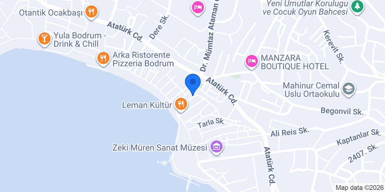 Kale Hotel Bodrum konumu