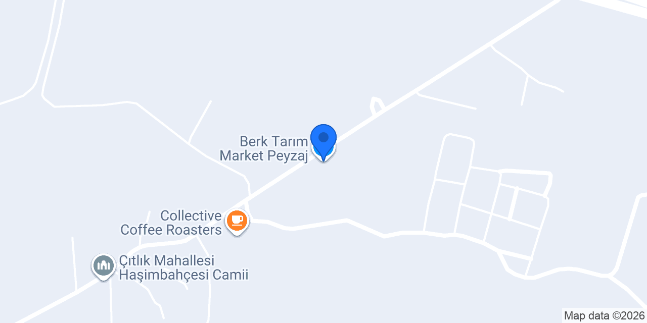 Berk Tarım Market Peyzaj konumu