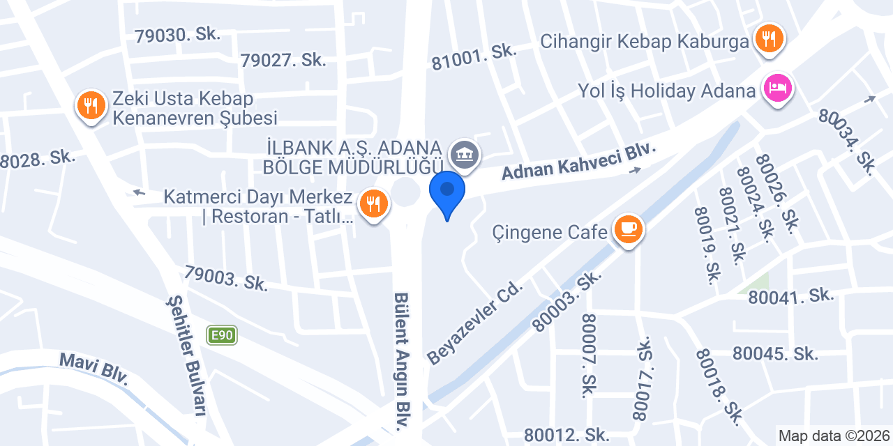 Adana'nın Afeti konumu
