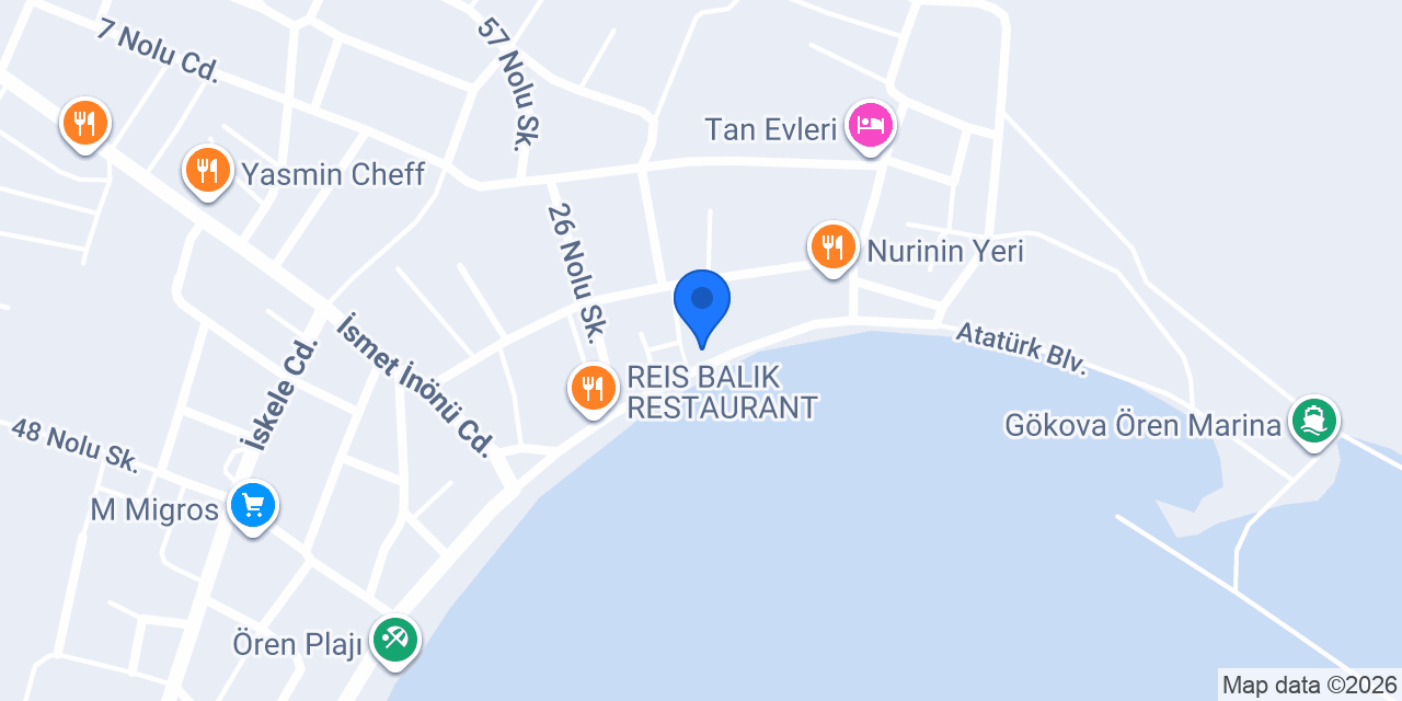 Güverte Restorant konumu