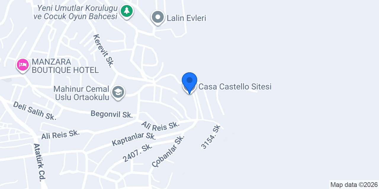 Casa Castello Sitesi konumu