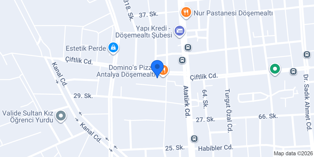 Endless Pizza Döşemealtı konumu