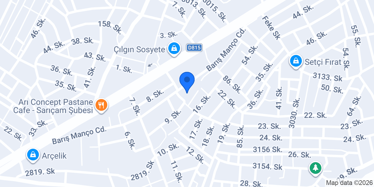 Darabacı Taş Perforje konumu