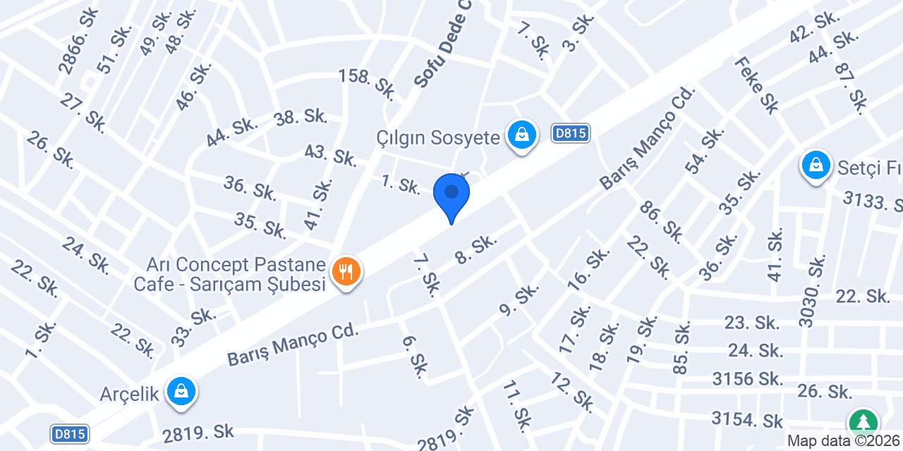 Sarıçam Mevsim Çiçekçilik konumu