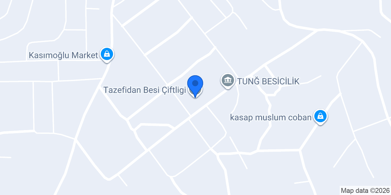 Tazefidan Besi Çiftligi konumu