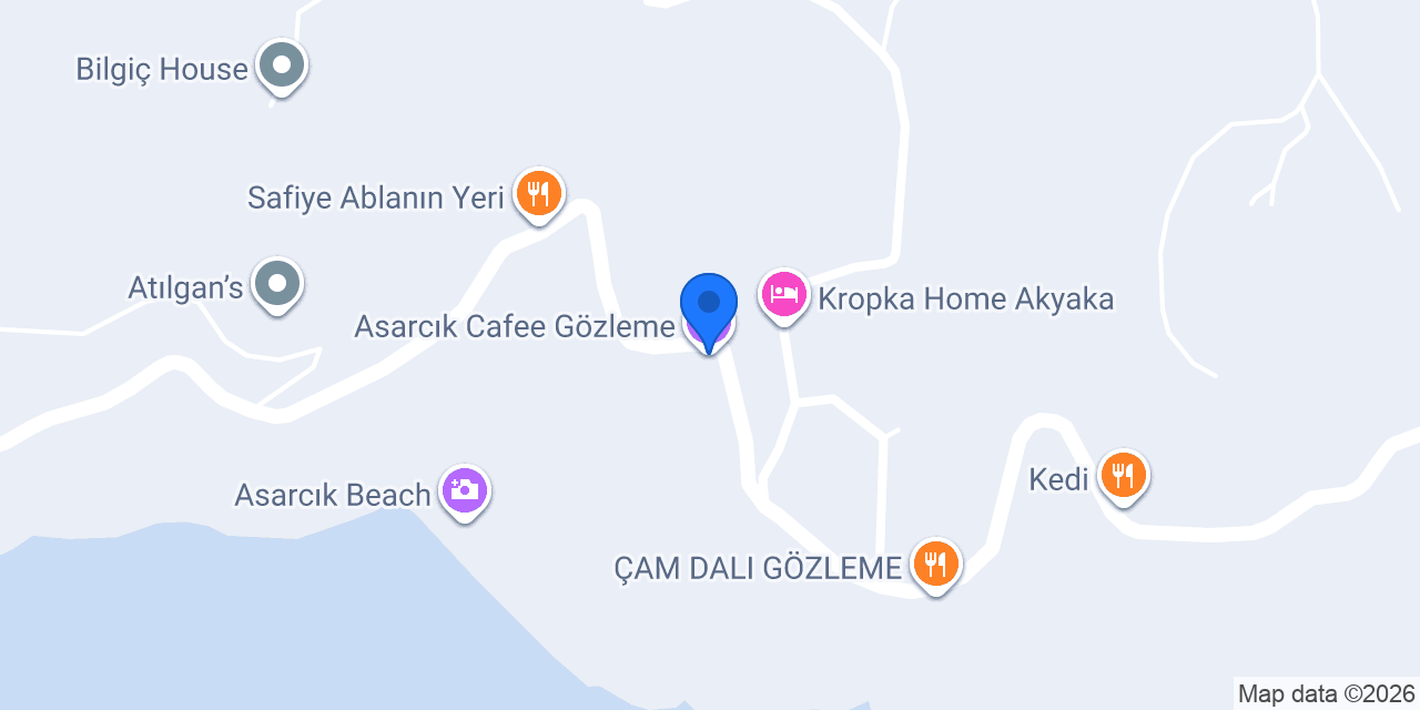 Asarcık Cafee Gözleme konumu