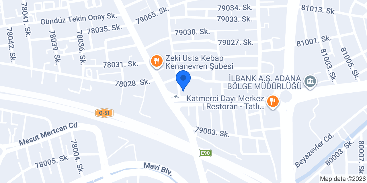 Çukurova Turizm konumu