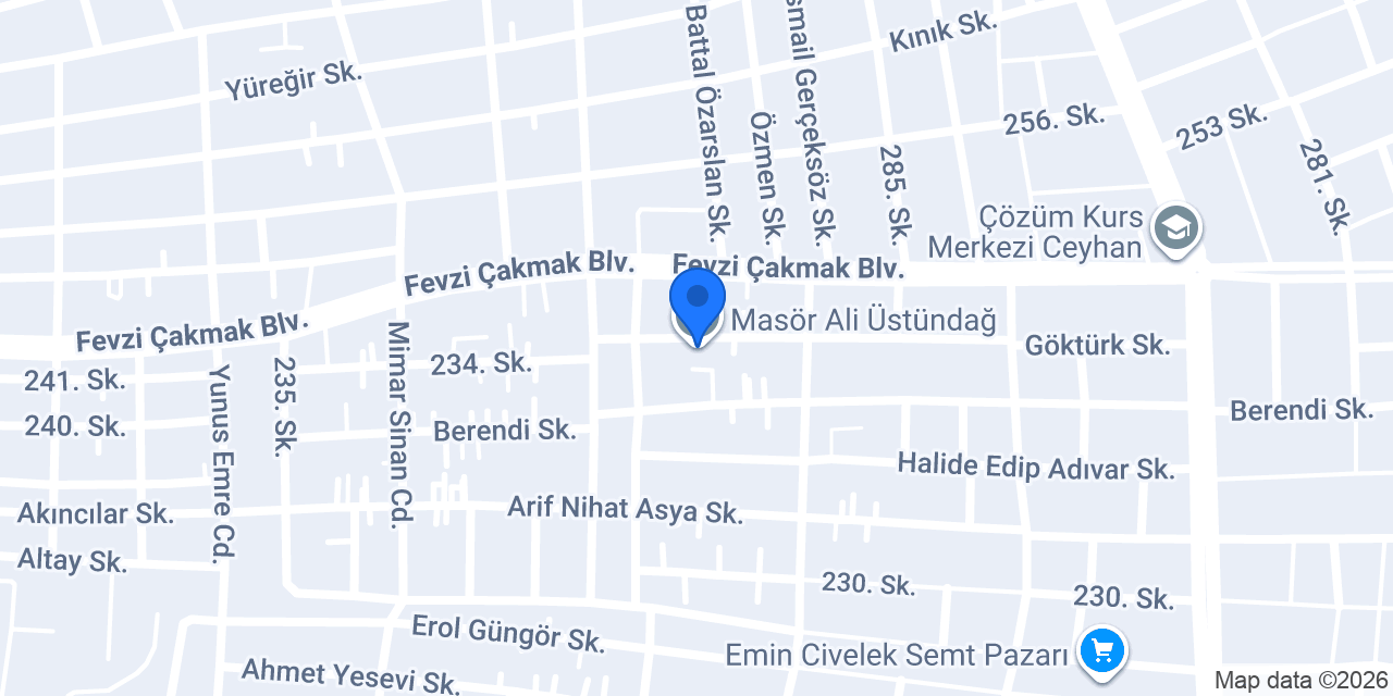 Masör Ali Üstündağ konumu