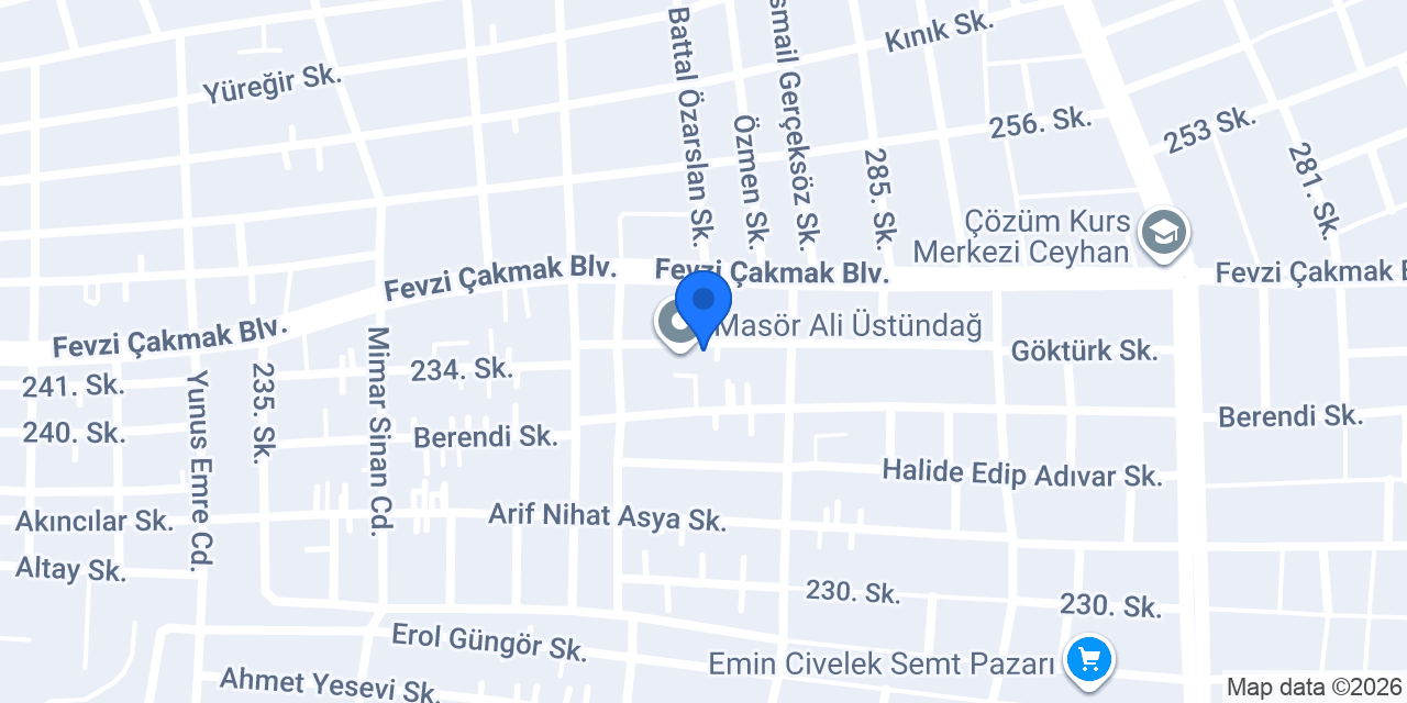 Çetin Sondaj konumu