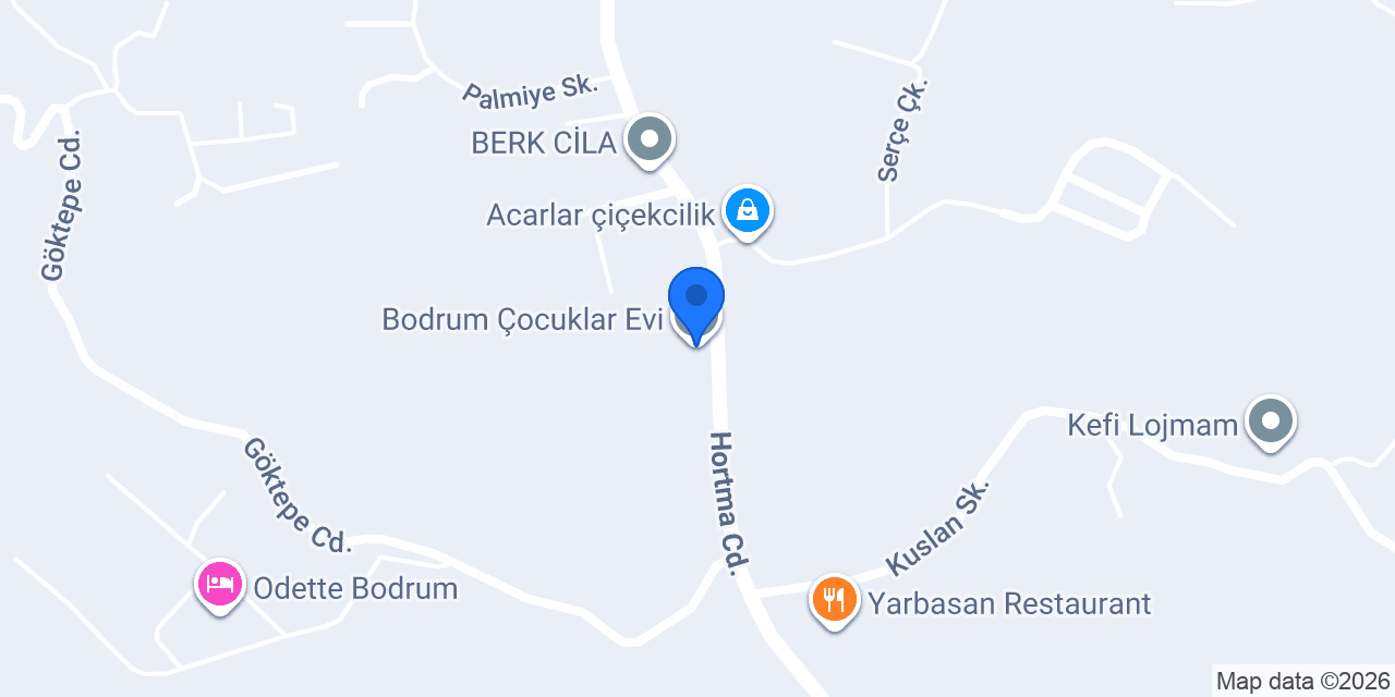 Bodrum Çocuklar Evi konumu