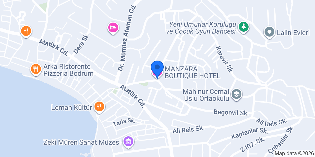 MANZARA BOUTIQUE HOTEL konumu