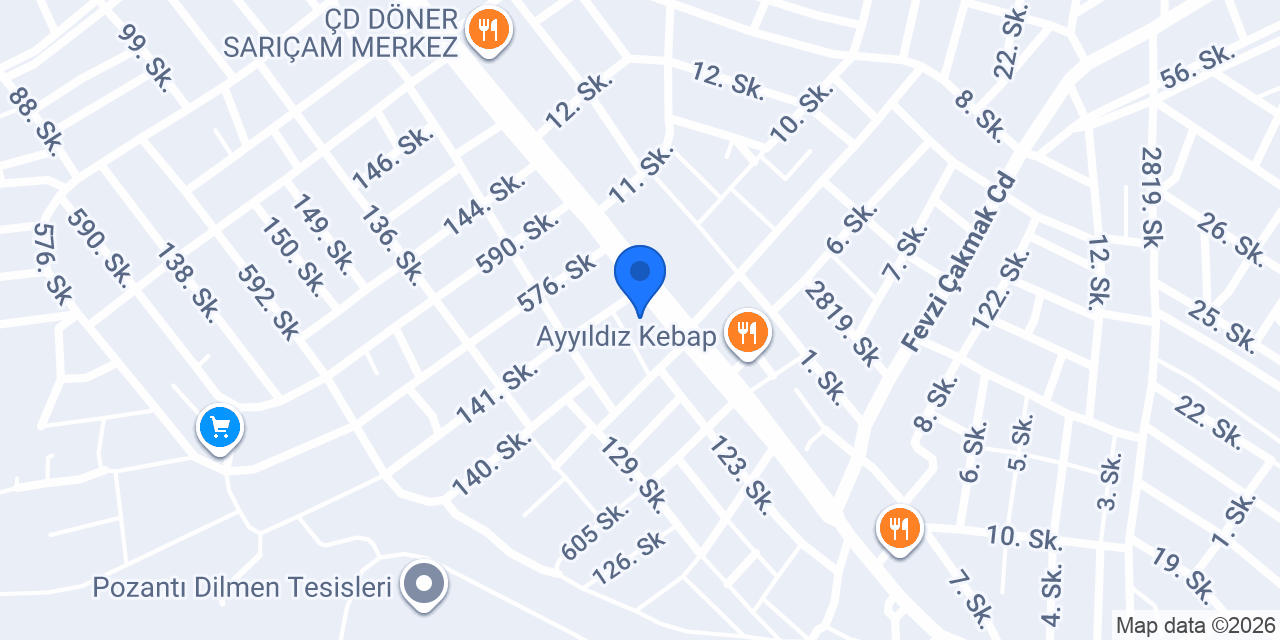 Ada Pide ve Unlu Mamüller konumu