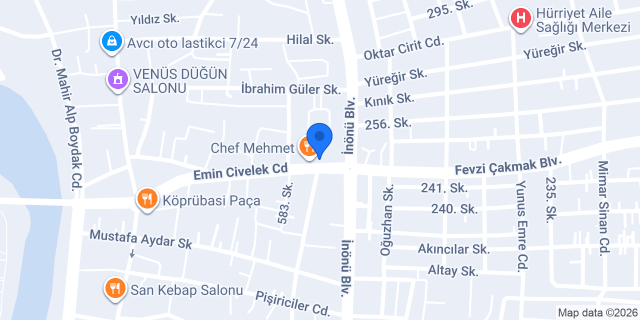 Köfteci Reşat Usta konumu