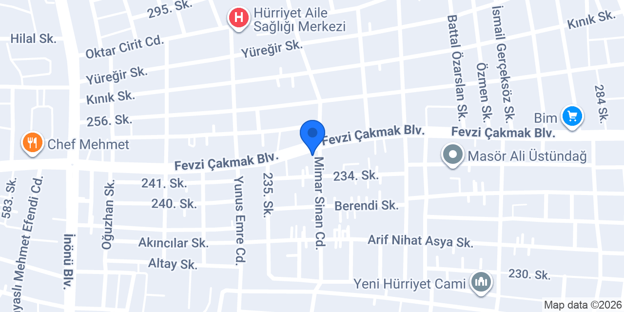 Yücel Kardeşler Gıda konumu