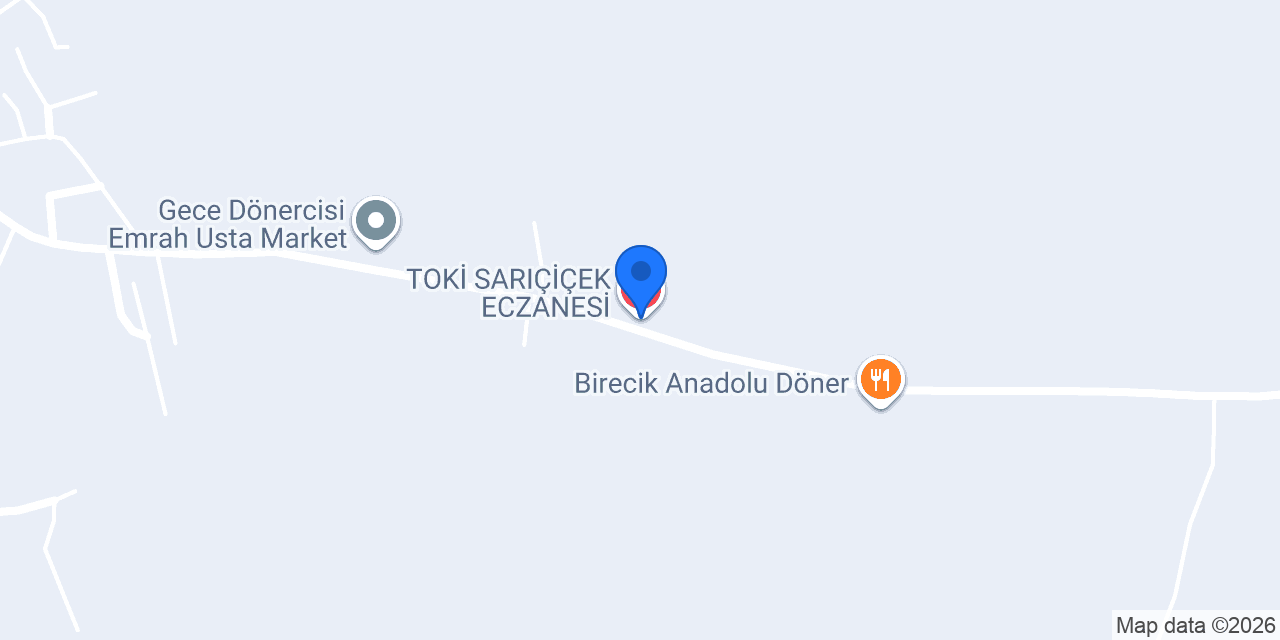 TOKİ SARIÇİÇEK ECZANESİ konumu