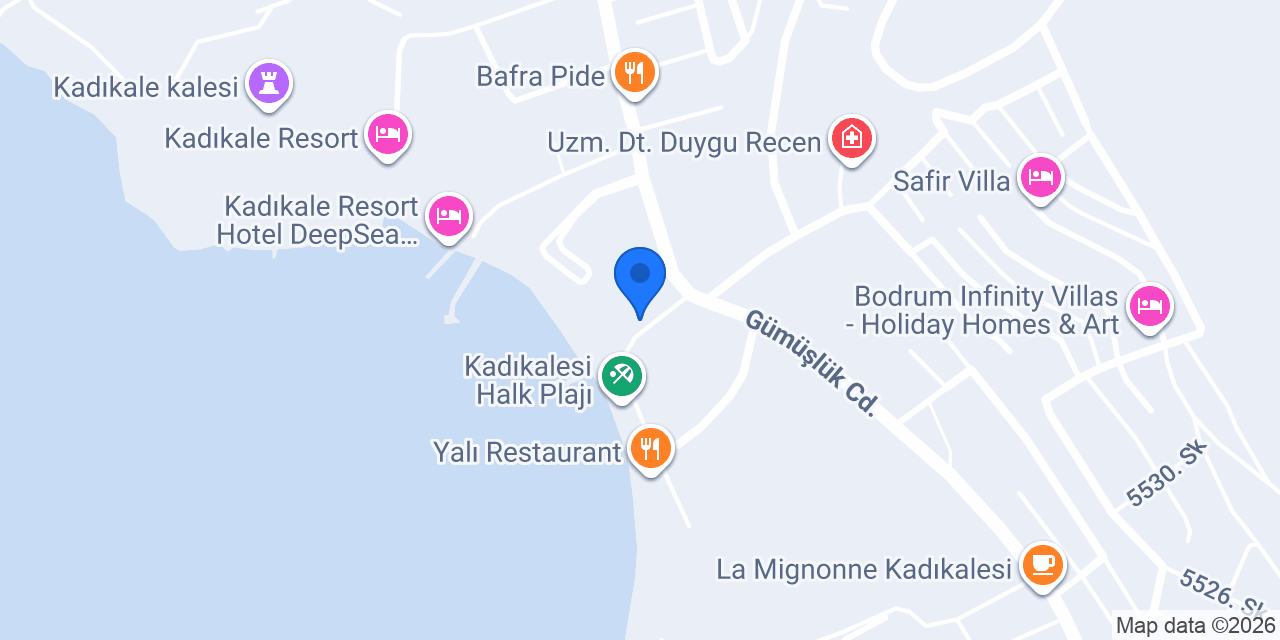Cotto Cafe Kadikalesi konumu