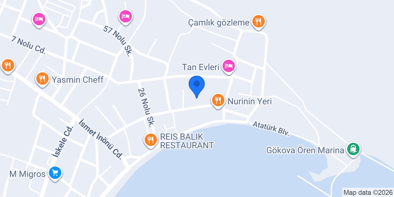 Martı Butik Otel konumu