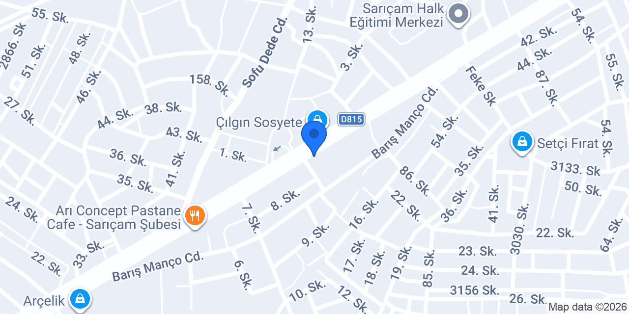 Çelikler Lokantası konumu
