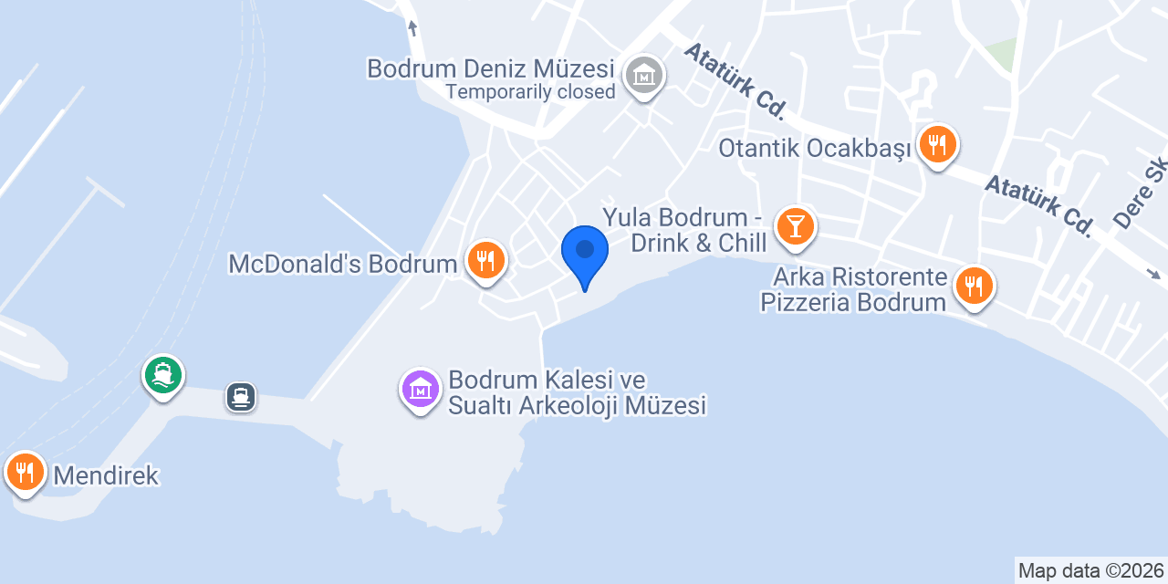 Iskele restaurant cafe bar konumu