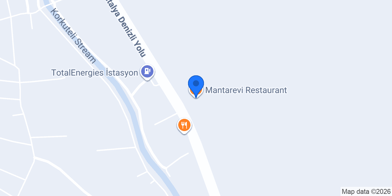 Mantarevi Restaurant konumu