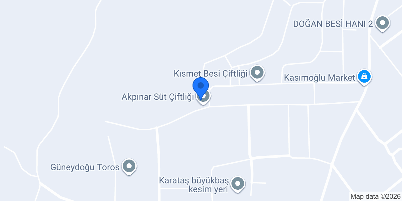 Akpınar Süt Çiftliği konumu