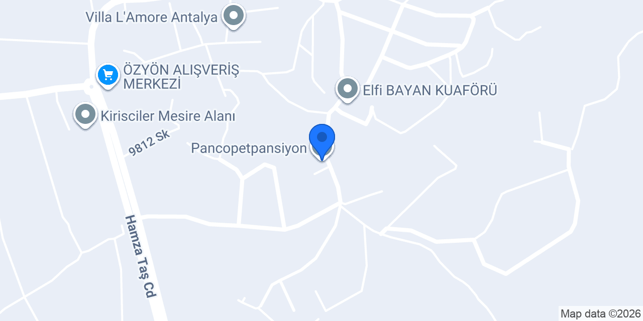 Pancopetpansiyon konumu