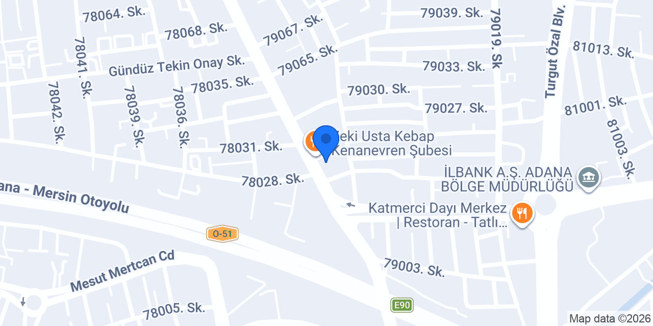 Cömert Et Piliç Şarküteri konumu