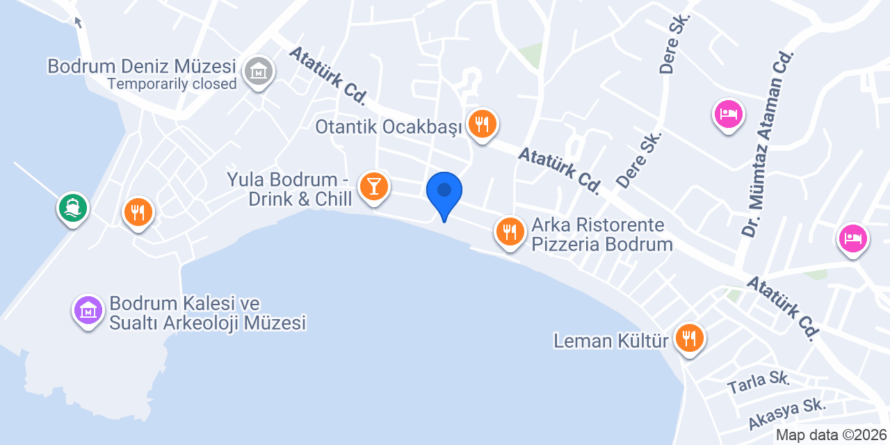 Erkan Rent A Car Bodrum konumu
