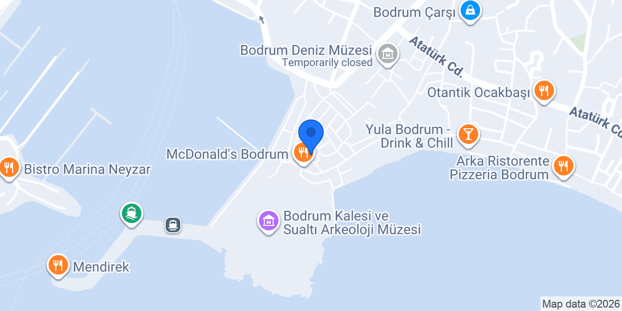 Shadow Bar Bodrum konumu
