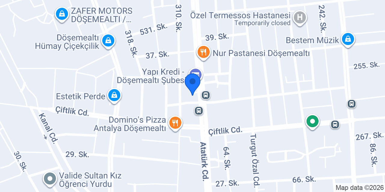Aytemiz DÖŞEMEALTI 1 konumu