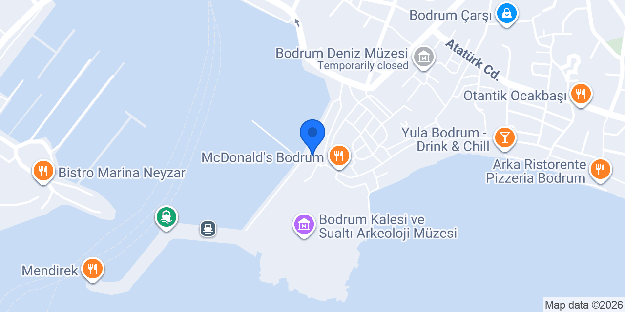Bodrum Liman Başkanlığı konumu
