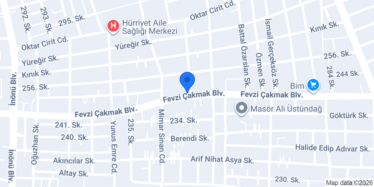 Gelişim Mühendislik Doğalgaz konumu