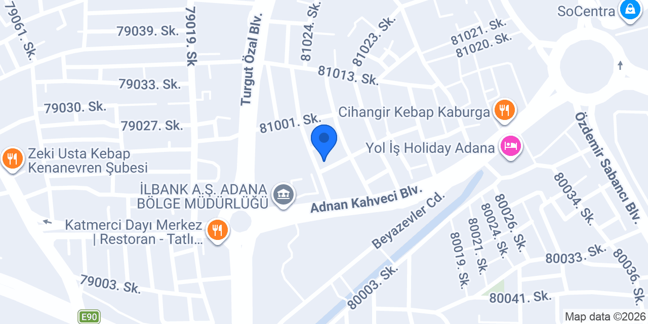 Tustime Adana konumu