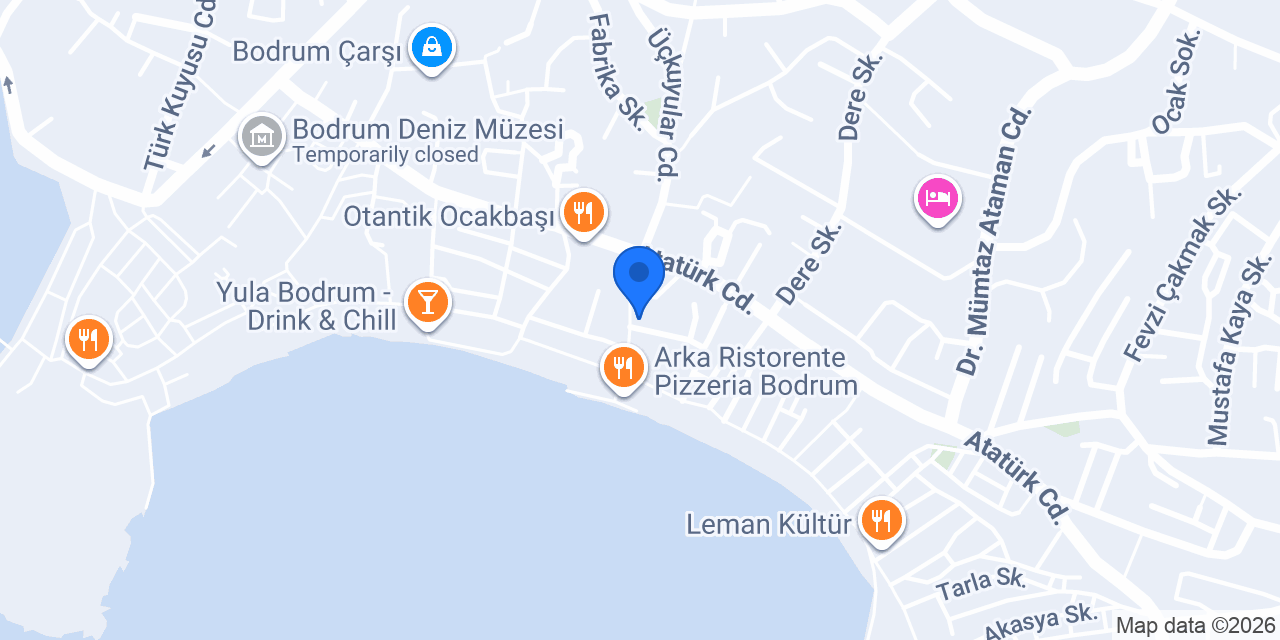 Bodrum Tıp konumu